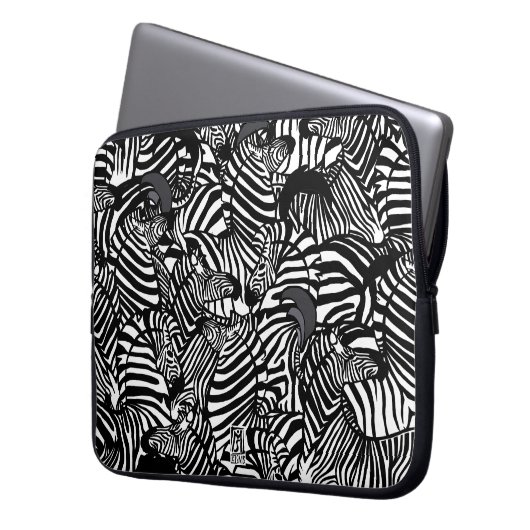 Zebra Laptop Sleeve Case (Vorderseite Links)