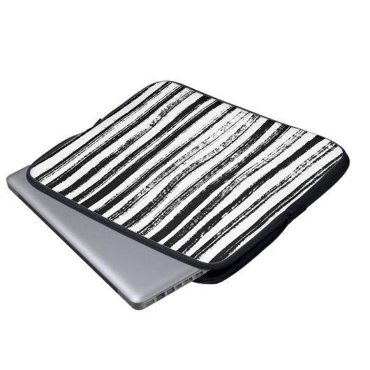 Zebra Laptopschutzhülle (Vorne Knopf)
