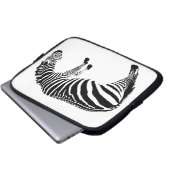 Zebra Laptopschutzhülle (Vorne Knopf)