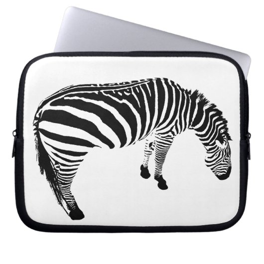 Zebra Laptopschutzhülle (Vorderseite)