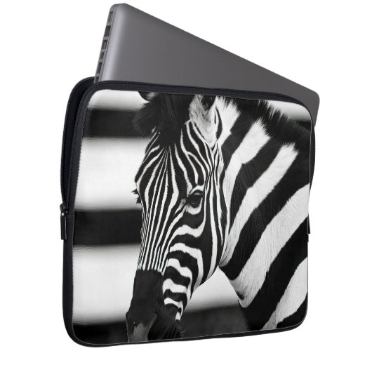 Zebra Laptopschutzhülle (Vorne Rechts)