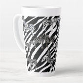 Zebra Latte Tasse (Linke Ecke)