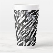 Zebra Latte Tasse (Vorderseite)
