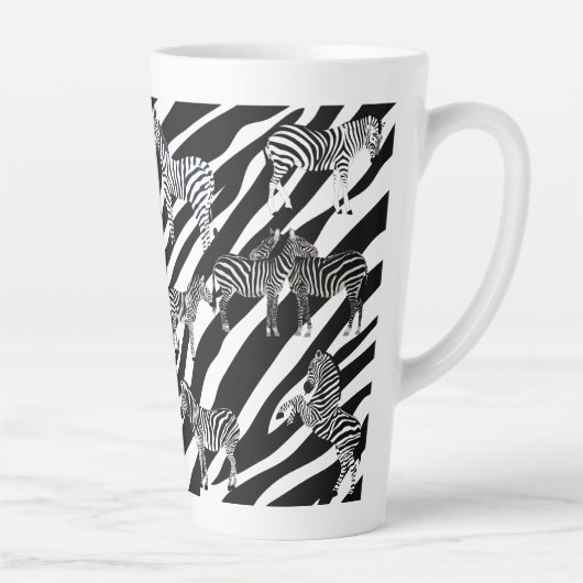 Zebra Latte Tasse (Rechts)