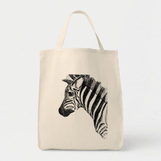 Zebra-Leinwand-Tasche Tragetasche