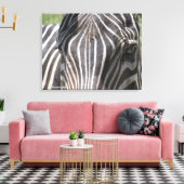 Zebra Leinwanddruck (Insitu (Wohnzimmer))