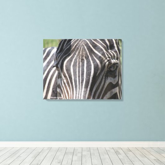 Zebra Leinwanddruck (Insitu (Holzboden))