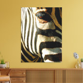 Zebra Leinwanddruck (Insitu (Wohnzimmer))