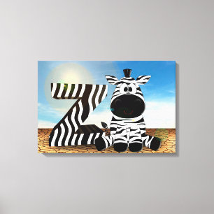 Zebra Leinwanddruck