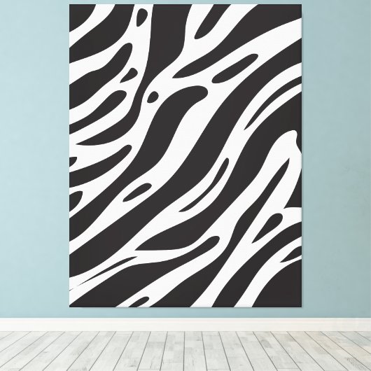 Zebra Leinwanddruck (Insitu (Holzboden))