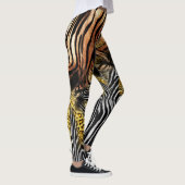 Zebra Leopard-Muster Leggings (Rechts)