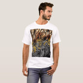 Zebra Leopard-Muster T-Shirt (Vorne ganz)