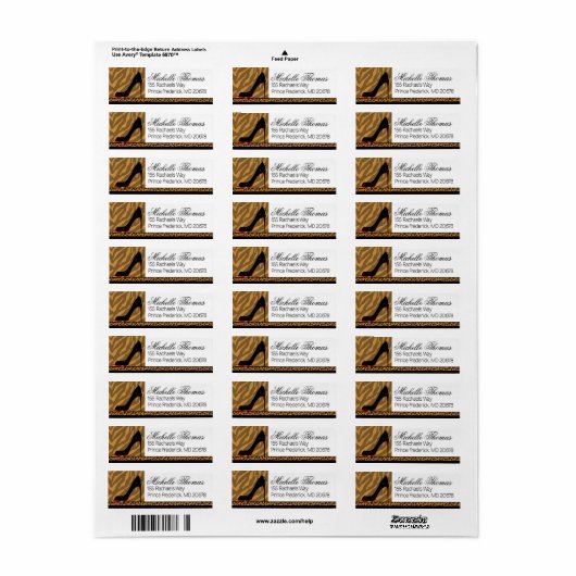 Zebra Leopard Stiletto Party (Vorne)