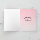 Zebra, Leopard und Giraffe Print Girlie Geburtstag Karte (Innenseite)