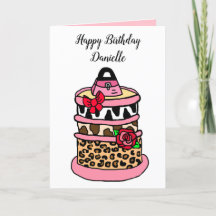 Zebra, Leopard und Giraffe Print Girlie Geburtstag