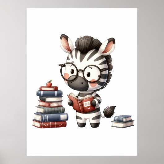 Zebra-Lesebücher. Poster (Vorne)