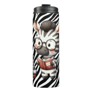 Zebra-Lesebücher. Thermosbecher
