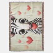Zebra Liebe 1 Decke (Vorderseite Vertikal)