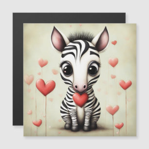 Zebra Liebe 1 Magnetkarte