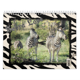 Zebra-Liebe 2021 Kalender