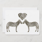 Zebra Liebe Hochzeitseinladung Einladung (Rückseite)