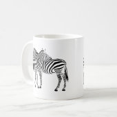 Zebra-Liebe Kaffeetasse (Vorderseite Links)