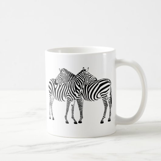 Zebra-Liebe Kaffeetasse (Rechts)