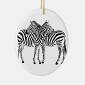 Zebra-Liebe Keramikornament (Rechts)