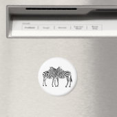 Zebra-Liebe Magnet (In Situ (Geschirrspüler))