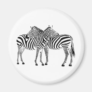 Zebra-Liebe Magnet