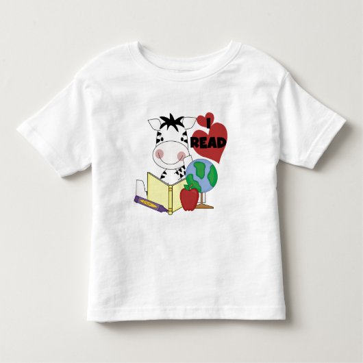 Zebra-Liebe, T-Shirts und Geschenke zu lesen (Vorderseite)