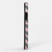 Zebra Light Gray and Pink Print Case-Mate iPhone Hülle (Hinten/Rechts)