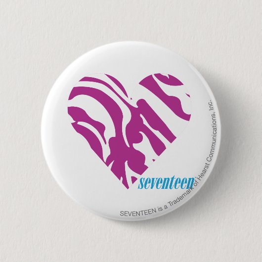Zebra lila 2 button (Vorderseite)