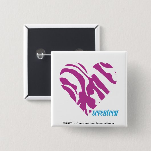 Zebra lila 2 button (Vorne & Hinten)