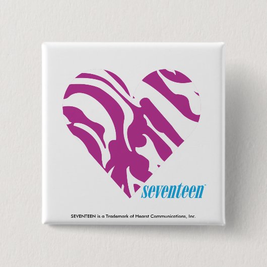 Zebra lila 2 button (Vorderseite)