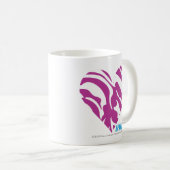 Zebra lila 2 kaffeetasse (VorderseiteRechts)
