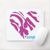 Zebra lila 2 mousepad (Mit Mouse)