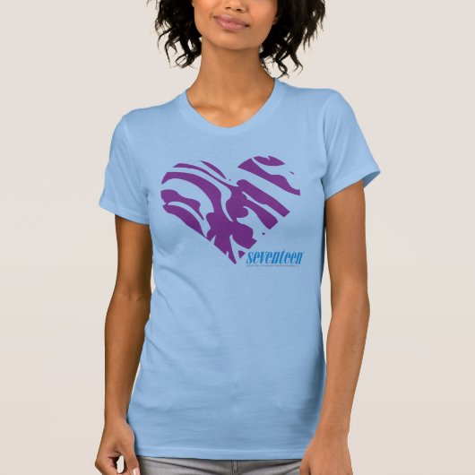 Zebra lila 2 T-Shirt (Vorderseite)