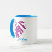 Zebra lila 2 tasse (Vorderseite Links)