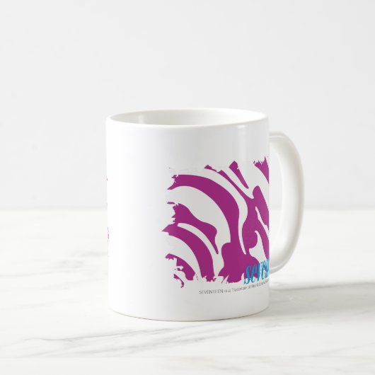 Zebra lila 3 kaffeetasse (VorderseiteRechts)