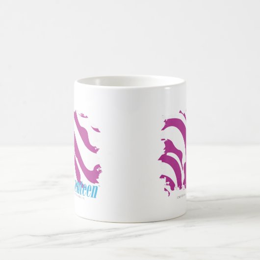 Zebra lila 3 kaffeetasse (Mittel)