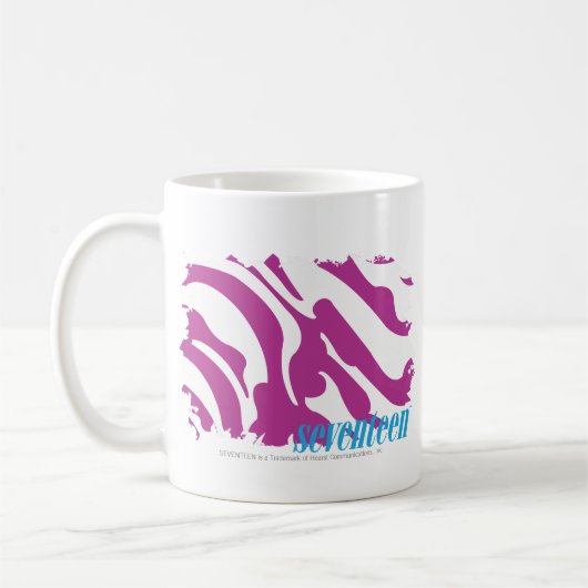 Zebra lila 3 kaffeetasse (Links)