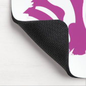 Zebra lila 3 mousepad (Ecke)