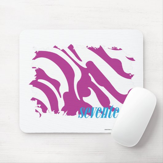Zebra lila 3 mousepad (Mit Mouse)