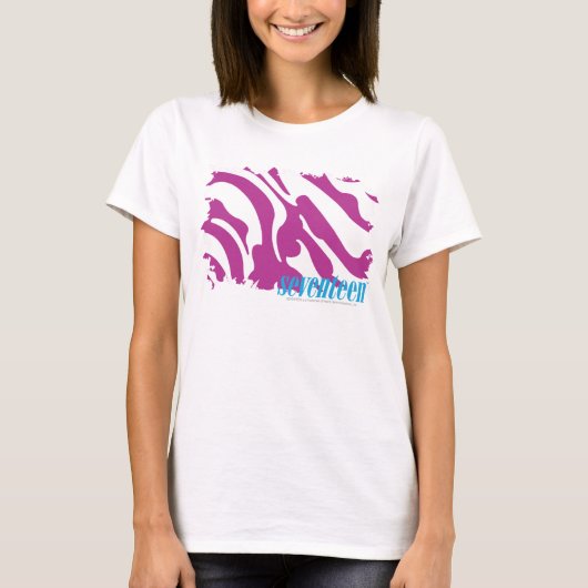 Zebra lila 3 T-Shirt (Vorderseite)