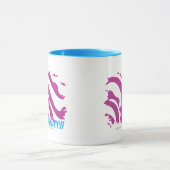 Zebra lila 3 tasse (Zentrum)