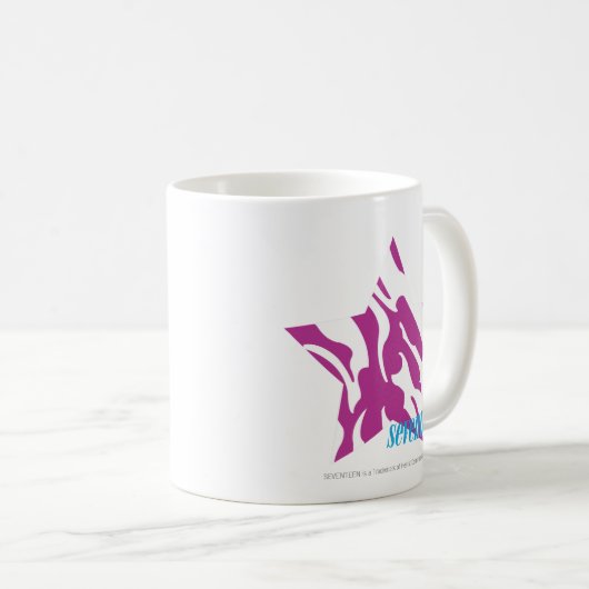 Zebra lila 4 kaffeetasse (VorderseiteRechts)