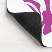 Zebra lila 4 mousepad (Ecke)
