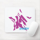 Zebra lila 4 mousepad (Mit Mouse)