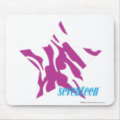 Zebra lila 4 mousepad (Vorne)